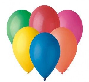 Balon G90 pastel 10" - "różnokolorowe" / 100 szt.