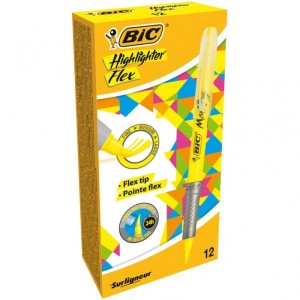 BIC Highlighter Flex Zakreślacz żółty 1 szt