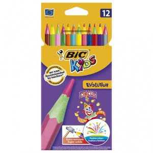 BIC Kids Evolution Circus Kredki ołówkowe 12 kolorów