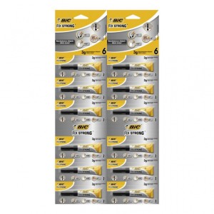 BIC Fix Strong Liquid 3g Klej Karta 12 szt
