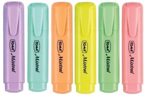 ZAKREŚLACZ MISTRAL PASTEL 6 KOL.