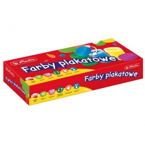 FARBY PLAKATOWE SZK. 10 KOLORÓW 20ml