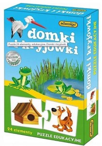 PUZZLE EDUKACYJNE DOMKI I KRYJÓWKI