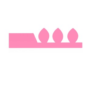 PŁAT. PASKI DO QUILL. STOKROTKA I FR. RÓŻOWE 12szt