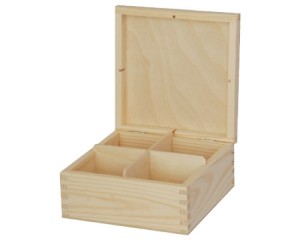 PUDEŁKO NA HERBATĘ 4 BEZ ZAPIĘCIA