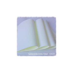 FOAMIRAN - PIANKA 30X35CM LEMONKOWA BIEL