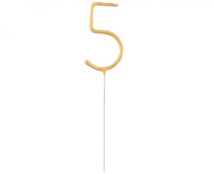 ZŁOTA CYFRA "5" ZIMNY OGIEŃ