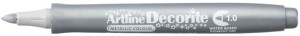 MARKER DECORITE 1MM METAL.SREBRNY