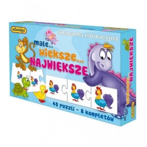MAŁE, WIĘKSZE, NAJWIĘKSZE - UKŁADANKA