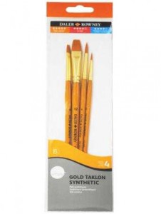 PĘDZLE GOLD TAKLON SHORT HANDLED /4/