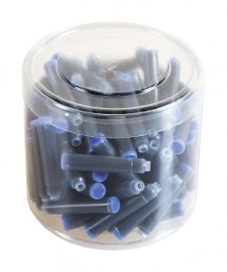 NABOJE DO PIÓRA NIEBIESKIE 100SZT.CYLINDER