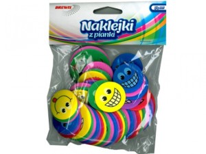 NAKLEJKI Z PIANKI PVC19 UŚMIECHY 2
