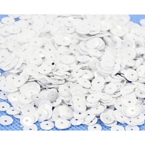 Cekiny 6mm/15gram biały pastelowy