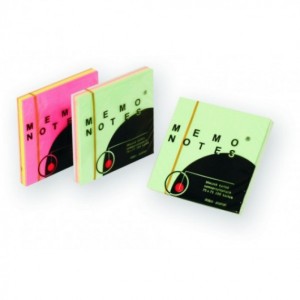 MEMO NOTES 75X75MM 100K. MIX-PASTEL