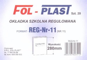 OKŁADKA SZKOLNA REGULOWANA NR11 280MM /20/