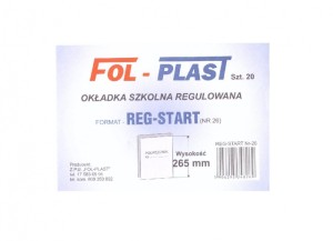 OKŁADKA SZKOLNA REGULOWANA START NR-26 265MM /20/
