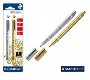 MARKER METALICZNY K.OKR. M 1-2mm SREBRNY+ZŁOTY