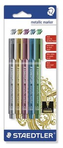 MARKERY METALICZNE K.OKR. M 1-2mm 5 KOLORÓW