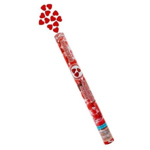 KONFETTI PNEUMAT.SERCA CZERWONE PAPIEROWE 60CM