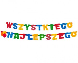 GIRLANDA "WSZYSTKIEGO NAJLEPSZEGO" 230CM