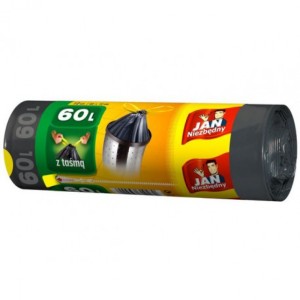 WORKI NA ŚMIECI HD CLASSIC Z TAŚMĄ 60l 12szt JN