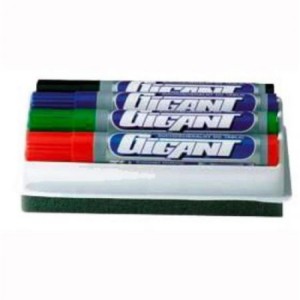 MARKERY DO TABLIC 4KOL. + GĄBKA