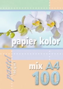 PAPIER KSERO MIX A4-100 KOLOR 160GR.PASTEL