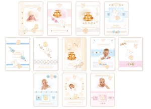 KSIĄŻECZKA RĘCZNA MAŁA/SKŁADANA CHRZEST ŚW.