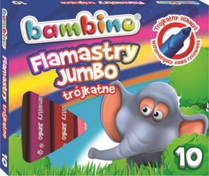 FLAMASTRY 10KOL.TRÓJKĄTNE STANDARD*