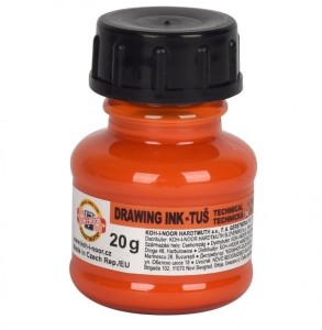 TUSZ KREŚLARSKI 1417003 POMARAŃCZOWY 20g