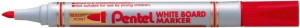MARKER DO BIAŁYCH TABLIC okrągła końcówka, dł.linii 250 m,CZERWONY