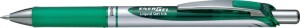 ENERGEL pióro kulkowe z płynnym tuszem żelowym,gr końcówki 0,7mm; na wkłady wymienne LR7, System przyciskowy,ZIELONY