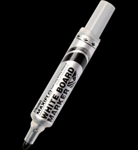 MARKER DO BIAŁYCH TABLIC MAXIFLO (z tłoczkiem),okrągła gruba końc.,dł.linii 1100 m,CZARNY