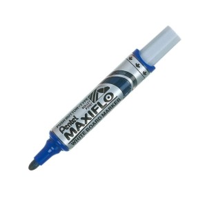 MARKER DO BIAŁYCH TABLIC MAXIFLO (z tłoczkiem),okrągła gruba końc.,dł.linii 1100 m,NIEBIESKI