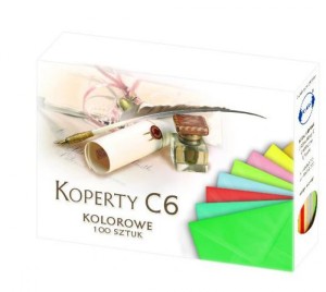 KOPERTY KOLOROWE C6 /100szt/