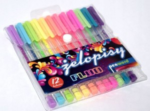 PIÓRO ŻELOWE FLUO PREMIUM 12KOL.2012-12