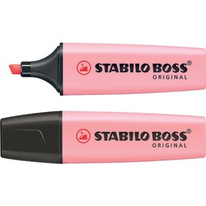 ZAKREŚLACZ BOSS PASTELOWY RÓŻOWY