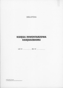 Księga inwentarzowa księgozbioru (miękka oprawa)