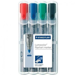 MARKER LUMOCOLOR FLIPCHART 4KOL.