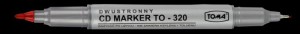 MARKER DO CD DWUSTRONNY TO-320 CZERWONY