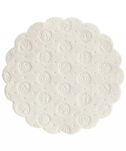 SERWETKI POD FILIŻANKĘ 9CM. BIAŁE 500SZT.