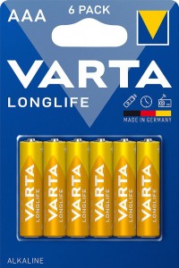 Baterie VARTA Longlife AAA LR03 Bli6