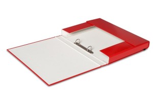 TECZKA BOX Z MECHANIZMEM RINGOWYM 30MM CZERWONA