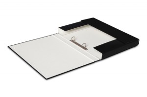 TECZKA BOX Z MECHANIZMEM RINGOWYM 30MM CZARNA