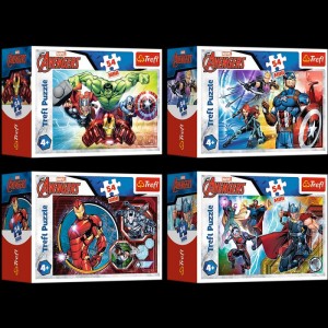 PUZZLE MINI 54-EL BOHATEROWIE AVENGERS