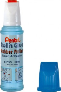 KLEJ z gumową rolką, 30 ml,