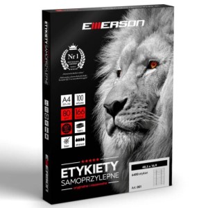 ARTYKUŁ 027 ETYKIETA A4 per 210mm x 297mm BIAŁA