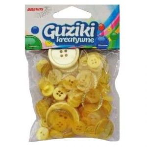 GUZIKI 40G GU1 ŻÓŁTY