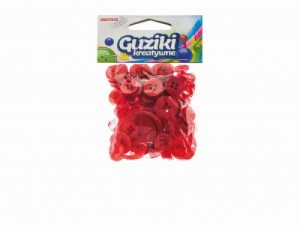 GUZIKI 40G GU3 CZERWONY