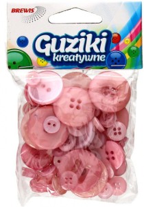 GUZIKI 40g GU5 RÓŻOWY